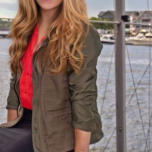 LUCKY BRAND UTILITY JACKET GREEN - Size Medium